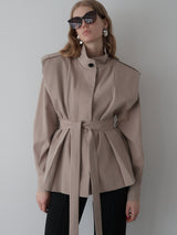 HIGH NECK TRENCH JACKET