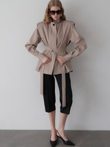 HIGH NECK TRENCH JACKET