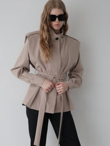 HIGH NECK TRENCH JACKET