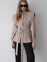 HIGH NECK TRENCH JACKET