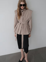 HIGH NECK TRENCH JACKET