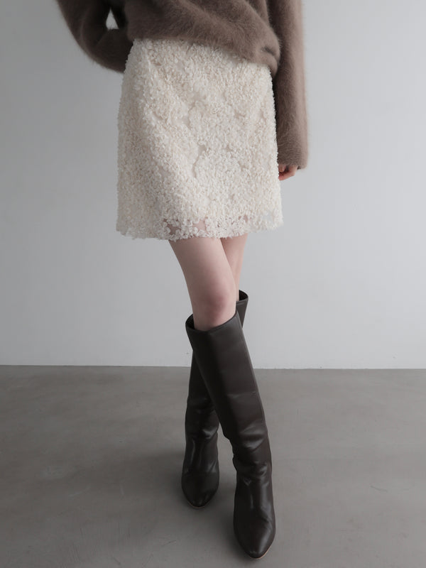 flower mini skirt