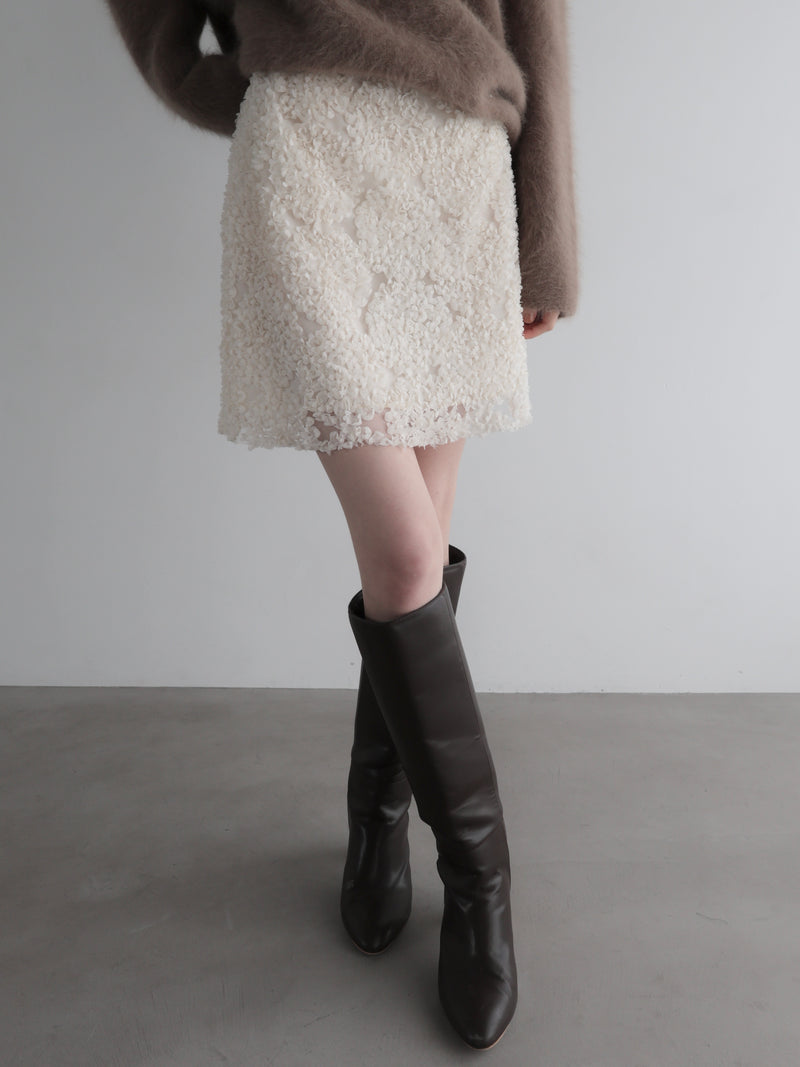flower mini skirt