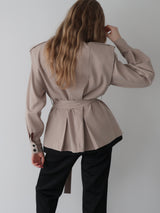 HIGH NECK TRENCH JACKET