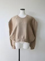 PUFF SLEEVE SWEAT - 起毛なし -