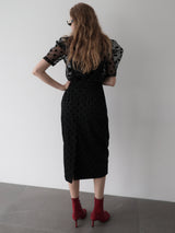 [ SAMPLE SALE ] BALLOON DOT MIDI SKIRT