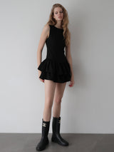 FRILL HEM MINI DRESS