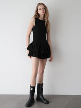 FRILL HEM MINI DRESS