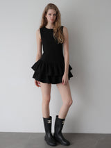 FRILL HEM MINI DRESS