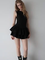 FRILL HEM MINI DRESS
