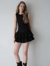 FRILL HEM MINI DRESS