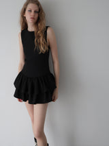 FRILL HEM MINI DRESS