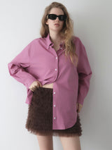 COLOR COTTON OVER SHIRT