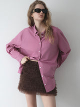 COLOR COTTON OVER SHIRT