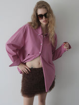 COLOR COTTON OVER SHIRT