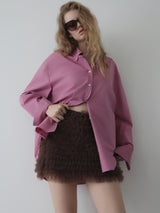 COLOR COTTON OVER SHIRT