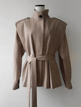 HIGH NECK TRENCH JACKET