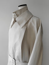 DOUBLE COLLAR TRENCH COAT