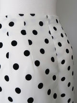 [ SAMPLE SALE ] BALLOON DOT MIDI SKIRT