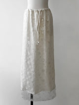 SPARKLING SHEER FLOWER SKIRT