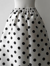 VOLUME FLARE DOT SKIRT