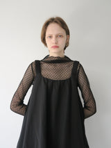 pin dot see through long tee
