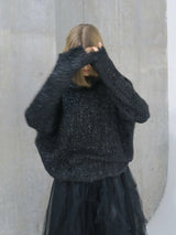 GLITTER ROUND NECK KNIT