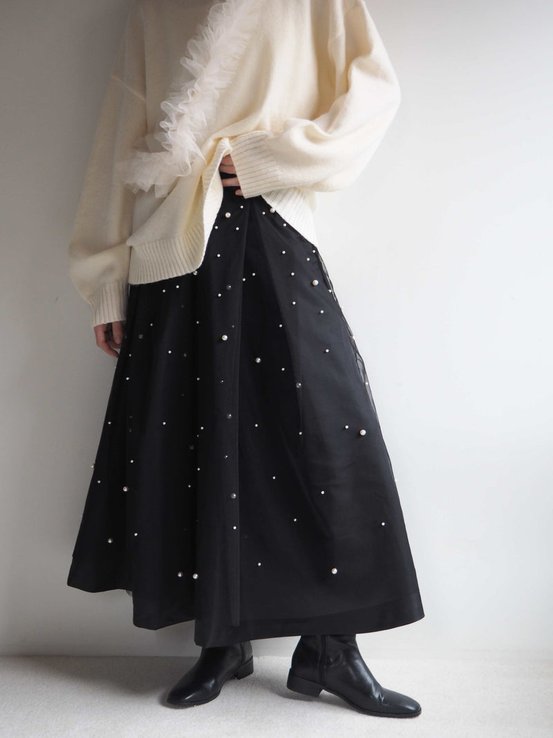 TULLE FRILL KNIT