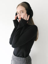 THUMBHOLE TURTLE NECK KNIT