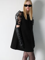 TOUCH SCREEN SHEEP LEATHER LONG GLOVES