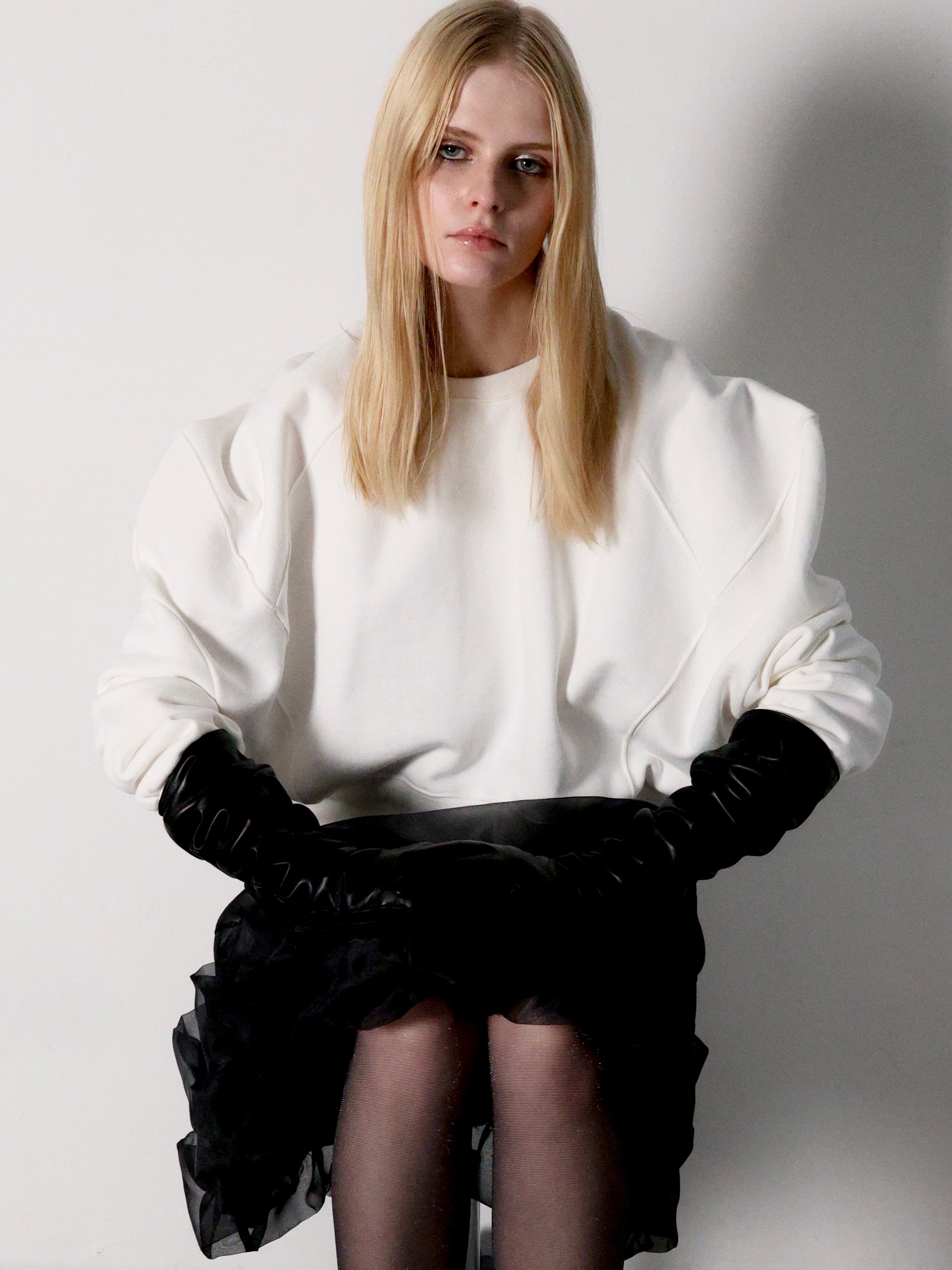 puff sleeve sweat - 裏起毛 - – AMOMMA