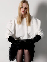 puff sleeve sweat - 裏起毛 -