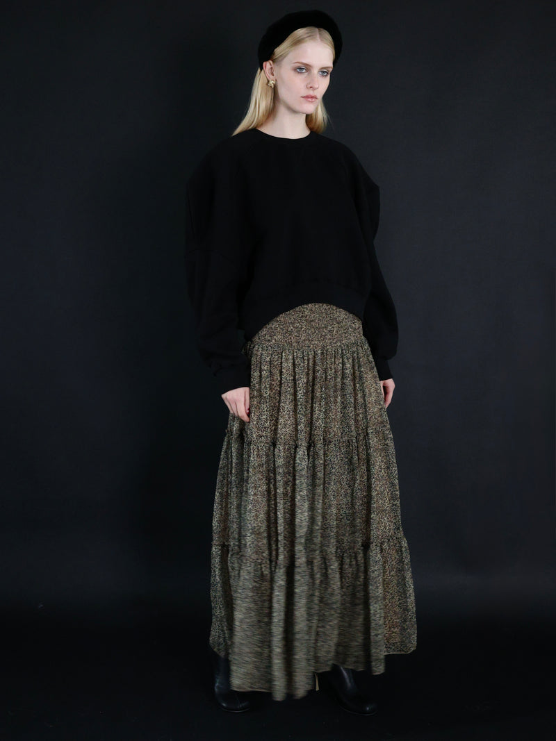 puff sleeve sweat - 起毛なし -