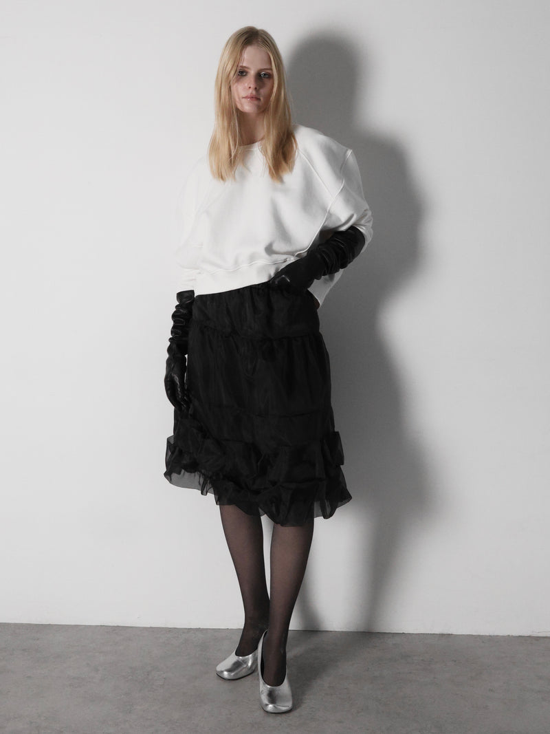 puff sleeve sweat - 裏起毛 -