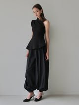 DRAPE PEPLUM KNIT