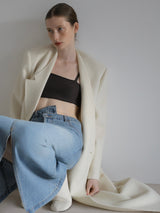 [ SAMPLE SALE ] CASHMERE PADDED LONG COAT