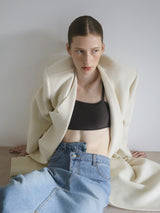 [ SAMPLE SALE ] CASHMERE PADDED LONG COAT