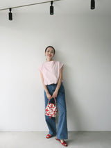 dot denim pants
