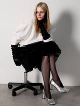 puff sleeve sweat - 裏起毛 -