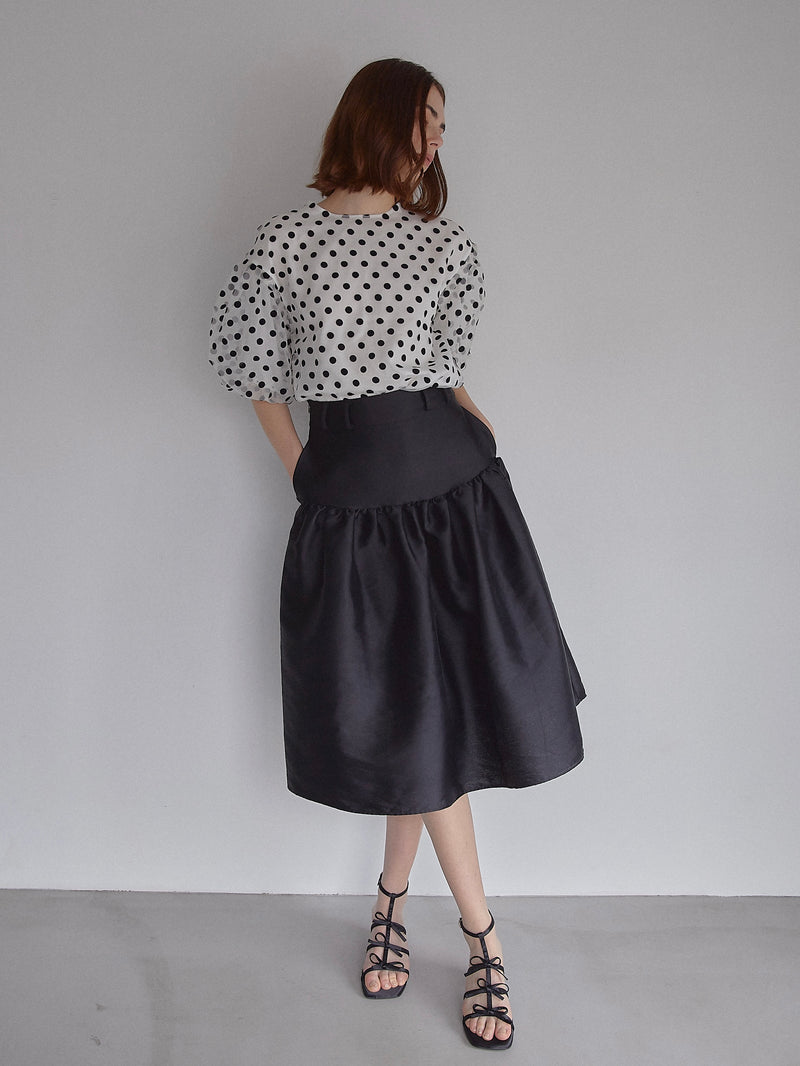 LADY SHIRRING SKIRT