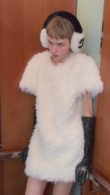 CANDY MINI FUR DRESS