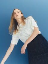 GLOSSY TEE (ivory)