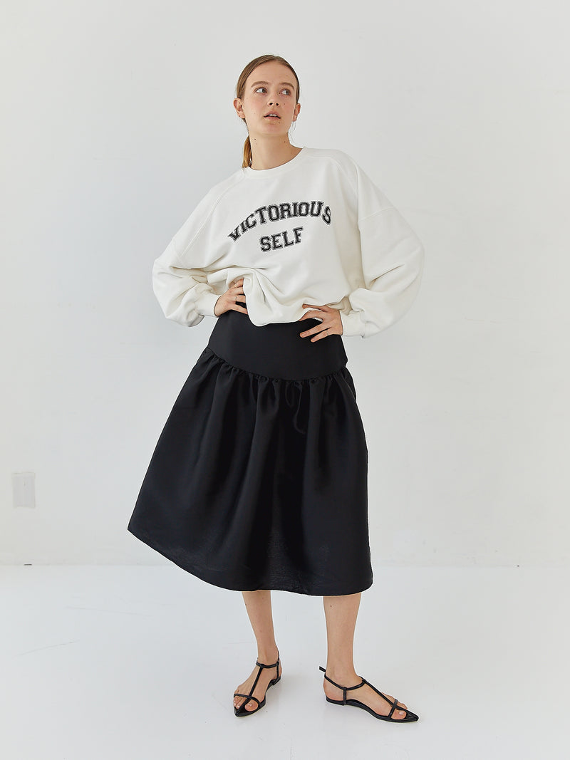 LADY SHIRRING SKIRT