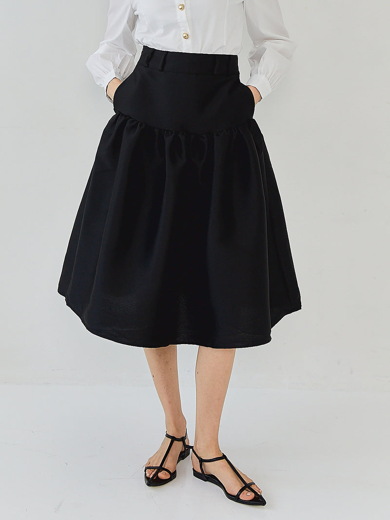 LADY SHIRRING SKIRT