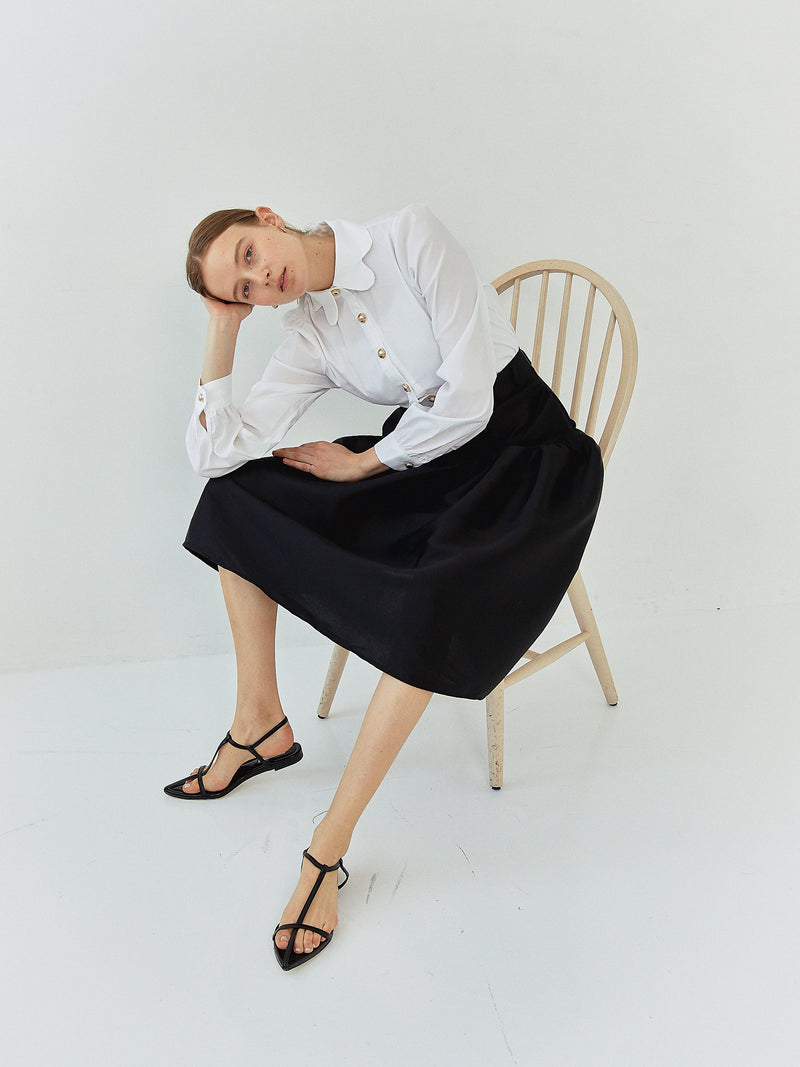LADY SHIRRING SKIRT