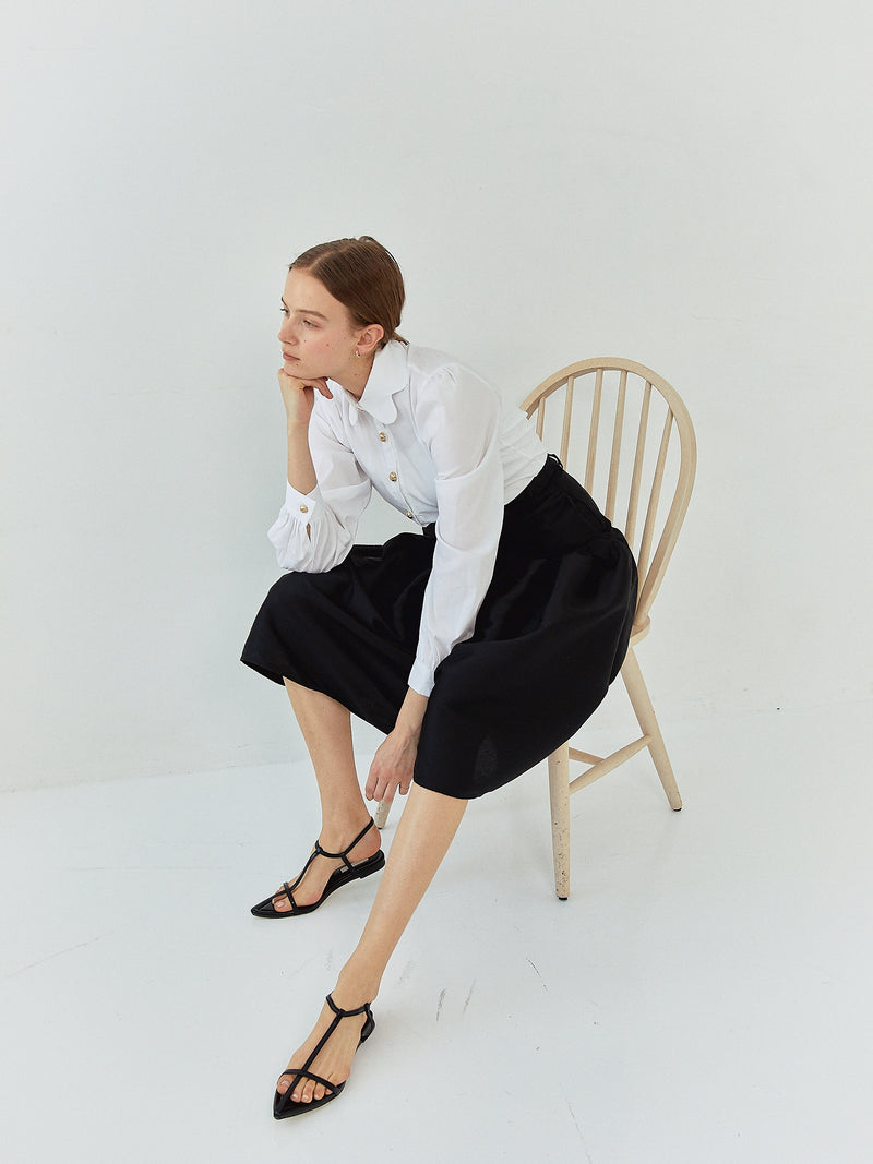 LADY SHIRRING SKIRT