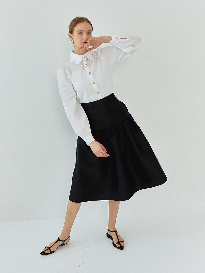 LADY SHIRRING SKIRT
