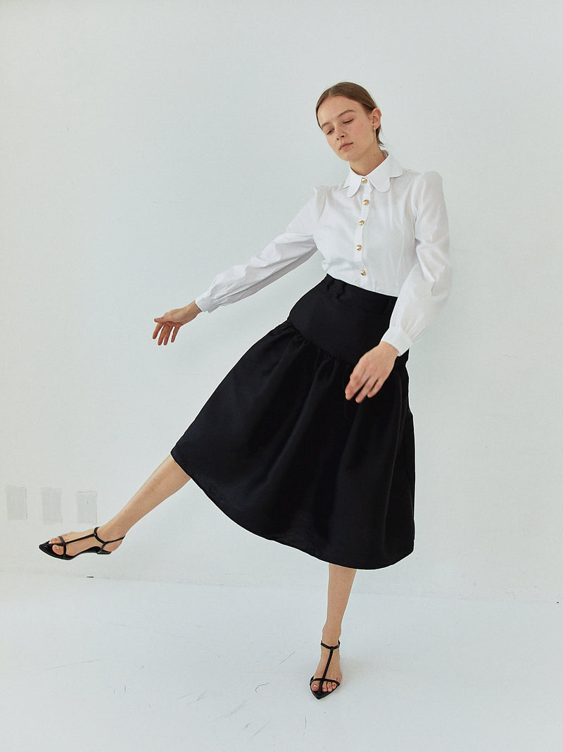 LADY SHIRRING SKIRT