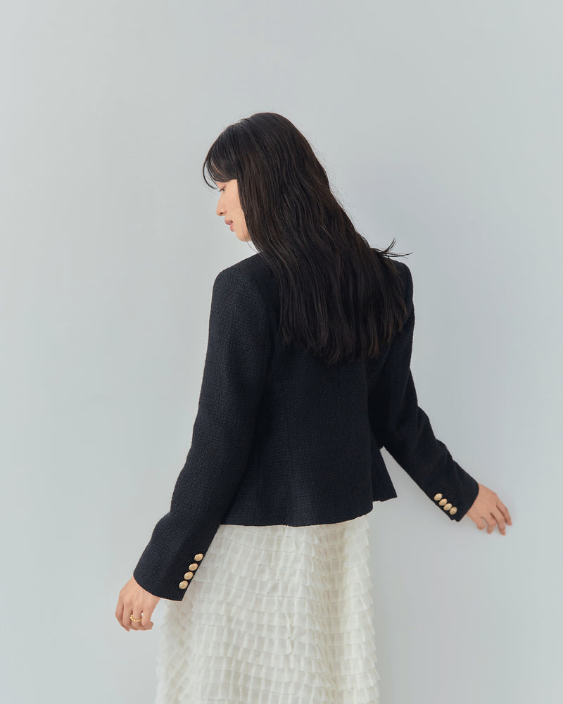 GOLD BUTTON FILLED JACKET