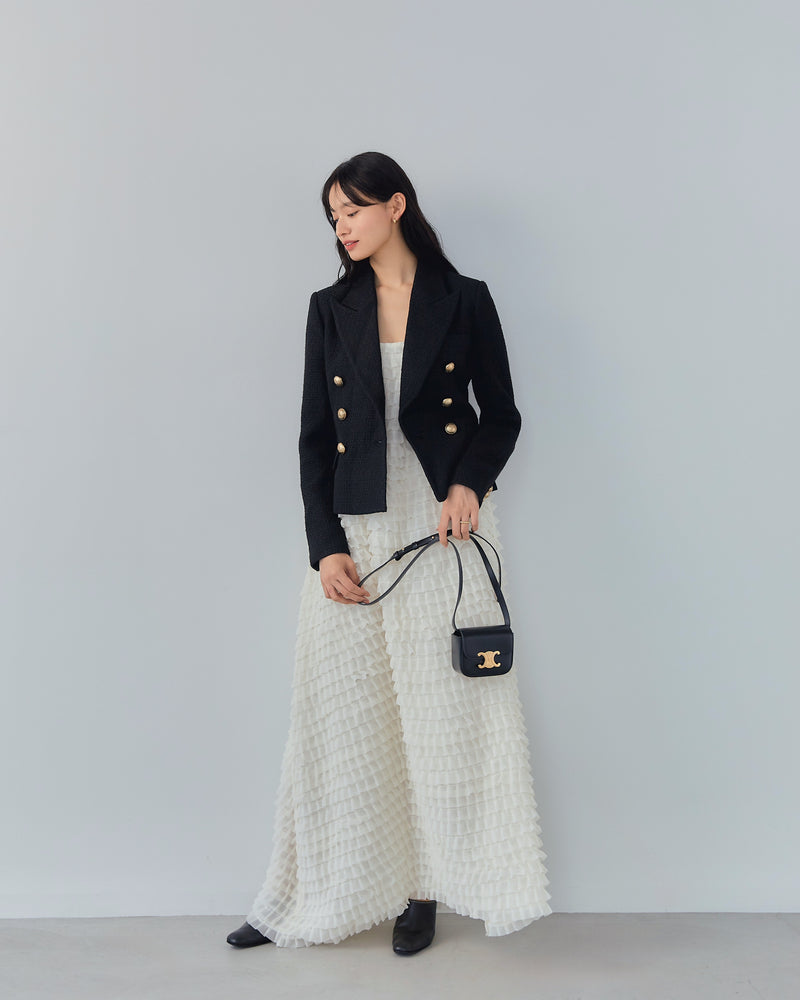 GOLD BUTTON FILLED JACKET